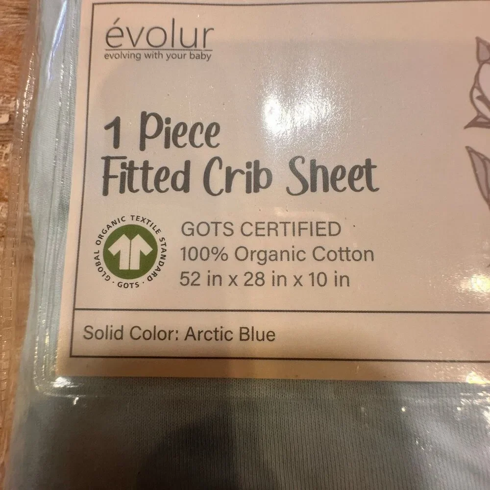 Crib Sheet Organic Cotton NWT
